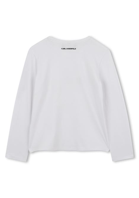 T-shirt con stampa KARL LAGERFELD KIDS | Z3093810P